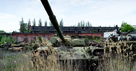 Sowieckie czołgi na Ukrainie