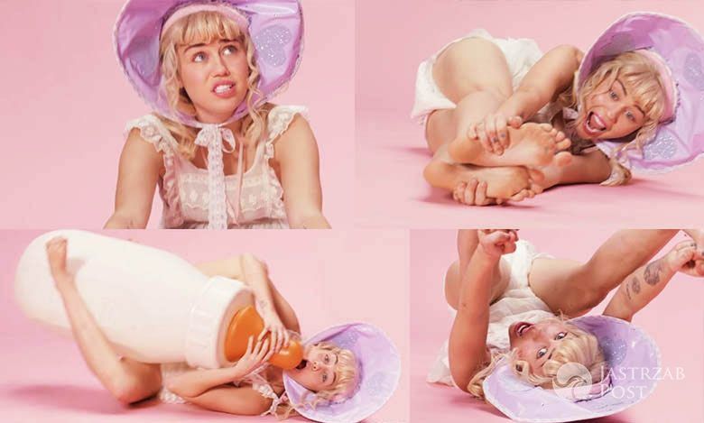 Miley Cyrus jako wielki i kontrowersyjny bobas w nowym, dziwnym teledysku [wideo]