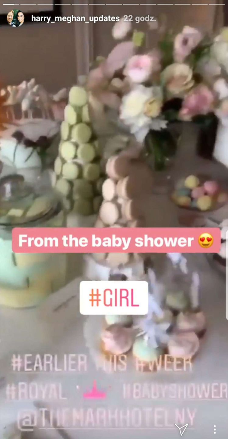 Dekoracje podczas baby shower Meghan Markle