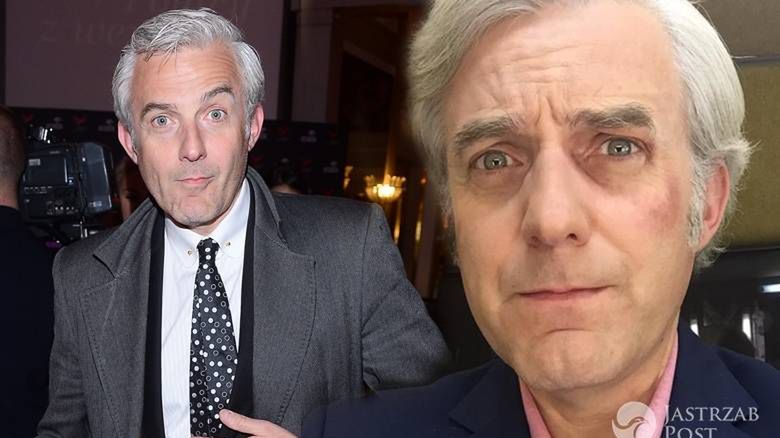 Hubert Urbański poobijany na planie serialu Pierwsza miłość fot. Facebook.com