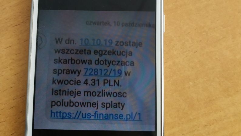 Opolski fiskus ostrzega przed fałszywymi SMS-ami.