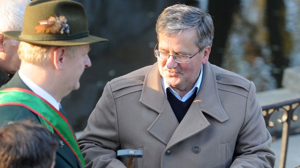 05.11.2011, Warszawa. Bronisław Komorowski podczas obchodów </br>dnia świetego Huberta, patrona myśliwych