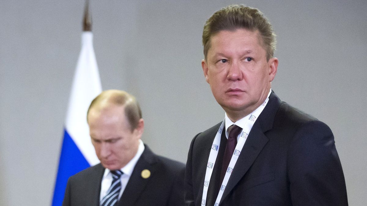 Na zdjęciu prezes Gazpromu Aleksiej Miller i rosyjski prezydent Władimir Putin