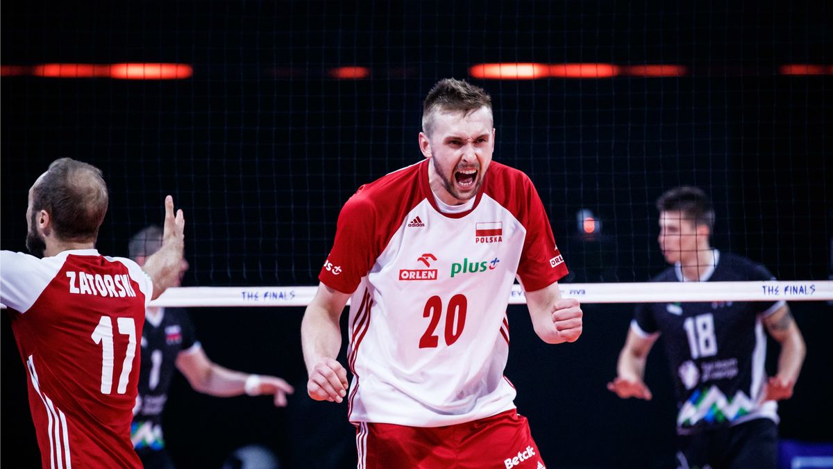 Materiały prasowe / FIVB / Na zdjęciu: Mateusz Bieniek w meczu ze Słowenią