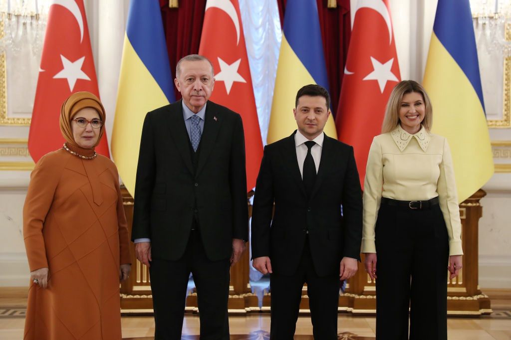 Spotkanie Erdogana z Zełenskim na początku lutego 2022 r.