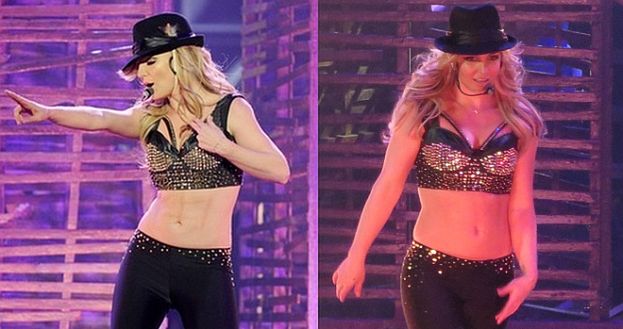 Britney DOMALOWAŁA SOBIE MIĘŚNIE BRZUCHA?! (FOTO)