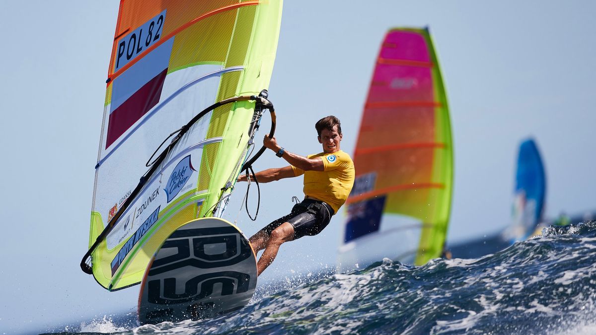Materiały prasowe / Robert Hajduk / 2017 RS:X Windsurfing World Championships / Na zdjęciu: Piotr Myszka w olimpijskiej klasie RS:X