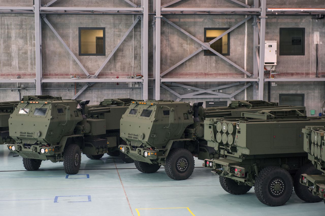 Himars rocket launchers