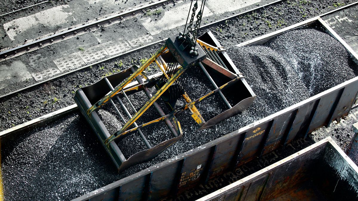 węgiel, pociąg, wagon