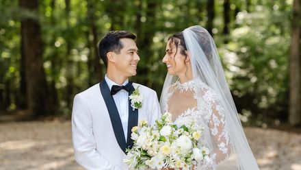 W sukni ślubnej wyglądała zjawiskowo