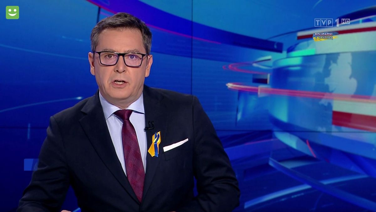 Gospodarzem piątkowych "Wiadomości" w TVP był Michał Adamczyk