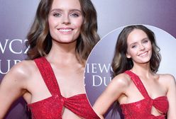 "Dziewczyny z Dubaju": Olga Kalicka zaszalała z sukienką. Podkreśliła nogi, talię i biust. Odsłoniła za dużo?