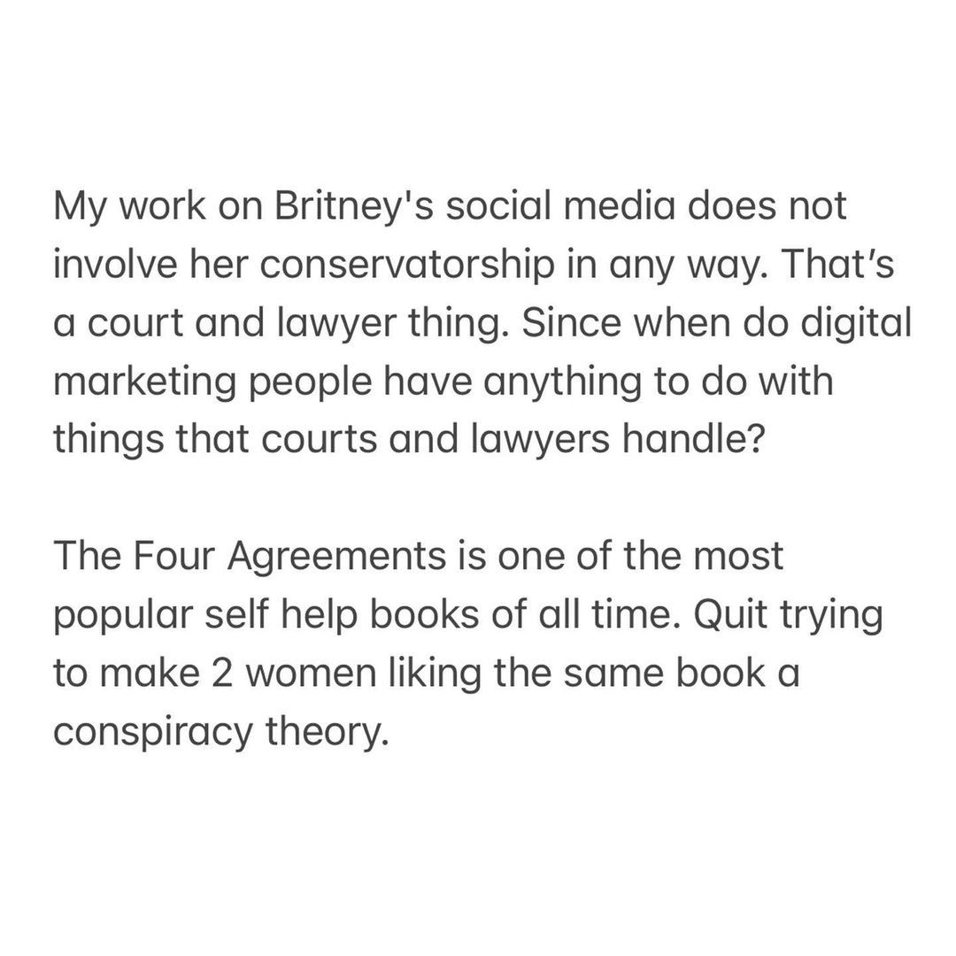 Oświadczenie w sprawie social mediów Britney Spears