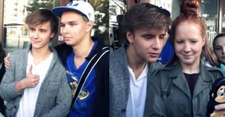 Musiał otoczony przez fanki... "NIE JESTEM BELIEBER!"
