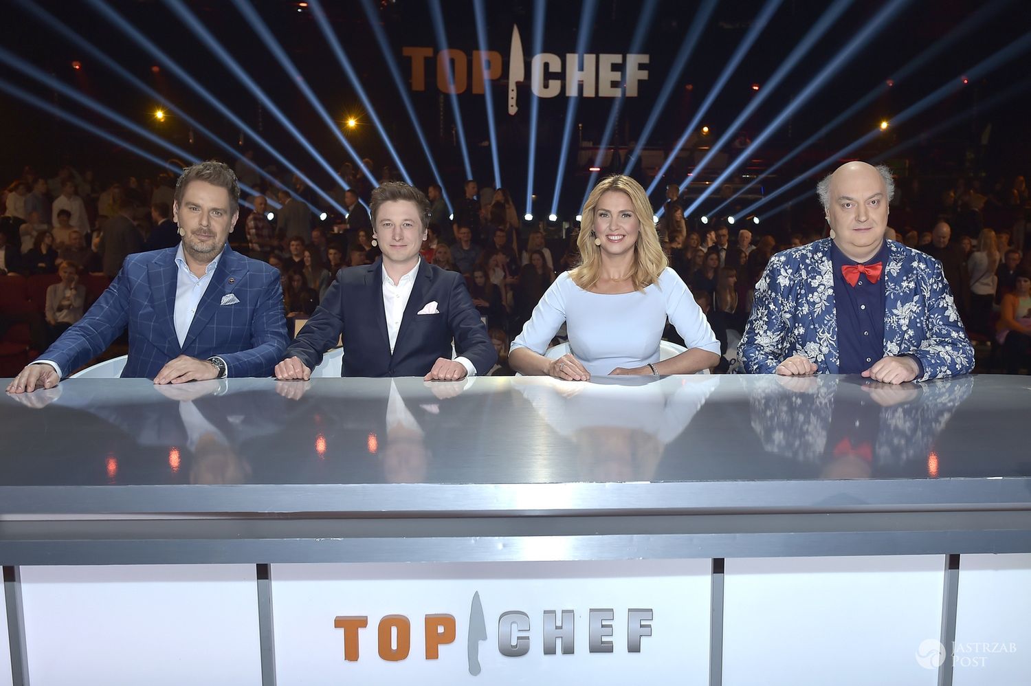 Wojciech Modest Amaro, Grzegorz Łapanowski, Ewa Wachowicz, Maciej Nowak, jury "Top Chef" (fot. AKPA)