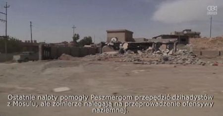 Walka o kontrolę nad miastem, pozostawiła wielkie zniszczenia na drodze do Mosulu