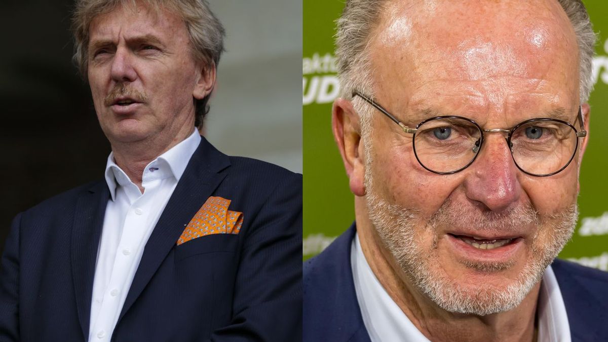 Od lewej: Zbigniew Boniek i Karl-Heinz Rummenigge