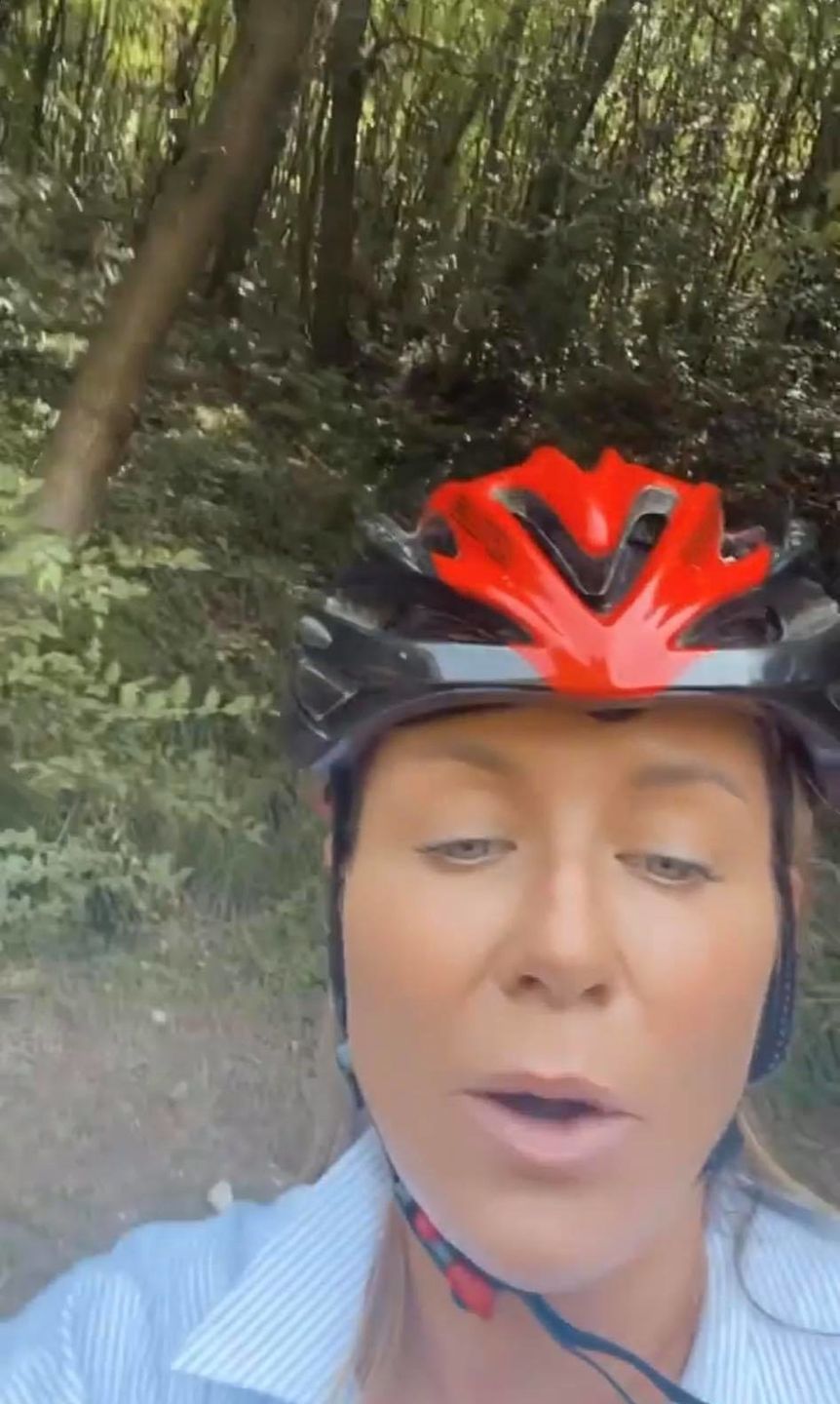Małgorzata Rozenek i Radosław Majdan na wycieczce rowerowej we Włoszech