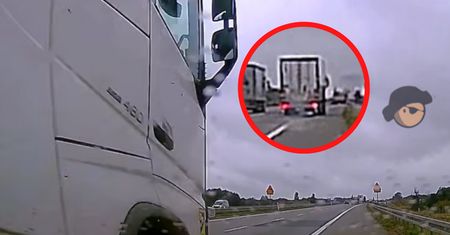 Zatrzymał się na A2. Nagle nadjechała ciężarówka. "Uciekł"