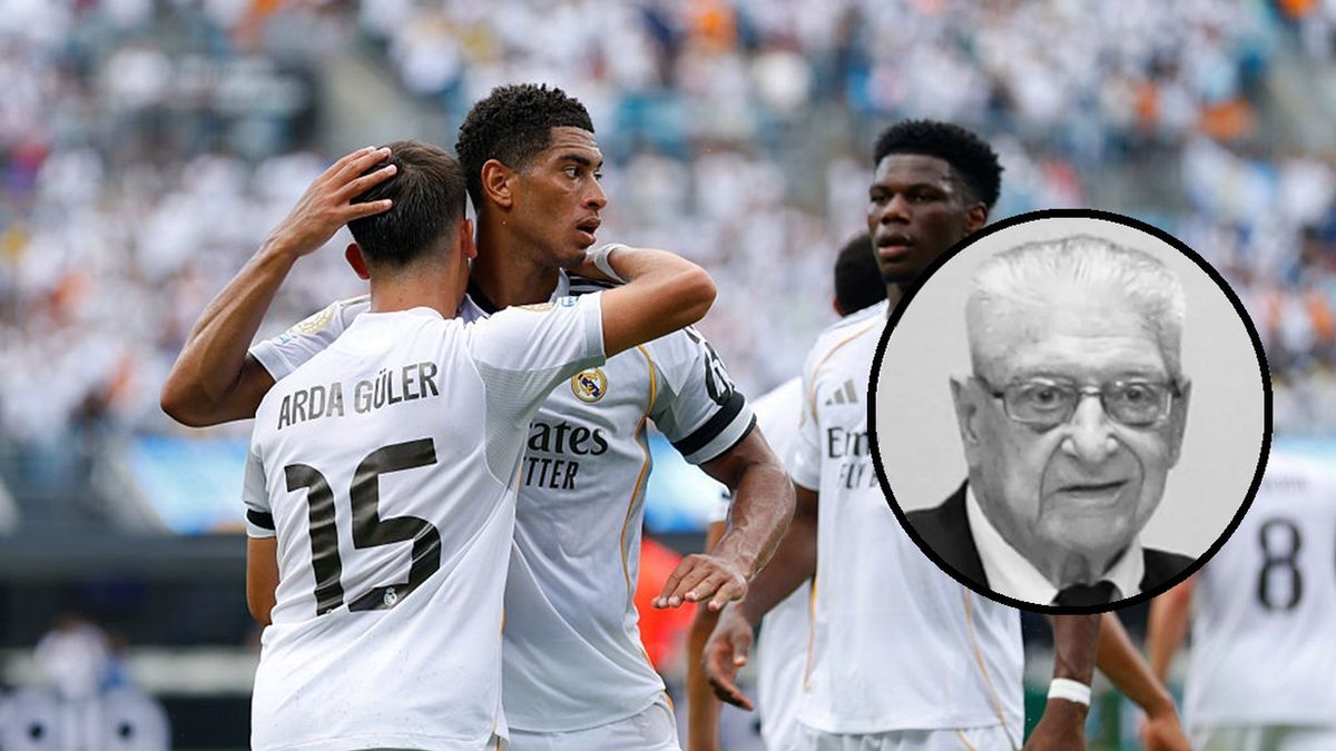 Getty Images / Antonio Villalba/Real Madrid / Na zdjęciu: piłkarze Realu Madryt i Sergio Nieto