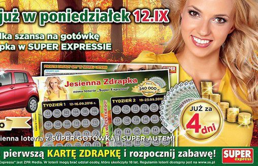 Startuje „Jesienna Zdrapka Super Expressu”. Do wygrania samochód marki Suzuki i pieniądze