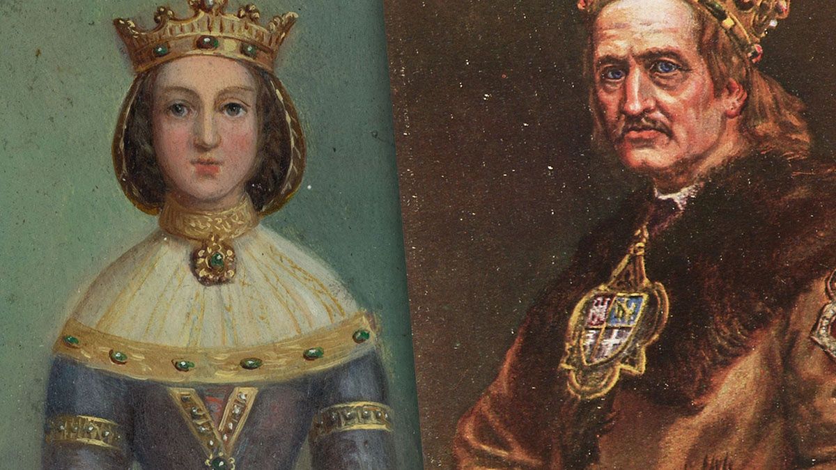 Anna Cylejska i Władysław Jagiełło. Wyobrażenia XIX-wieczne