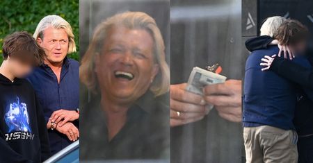 Jarosław Jakimowicz zjada z synem lunch, po czym wręcza chłopakowi PLIK GOTÓWKI (ZDJĘCIA)
