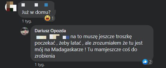 Dariusz Opozda prosi o pomoc z Madagaskaru