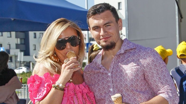 Dagmara Kaźmierska z synem Conanem