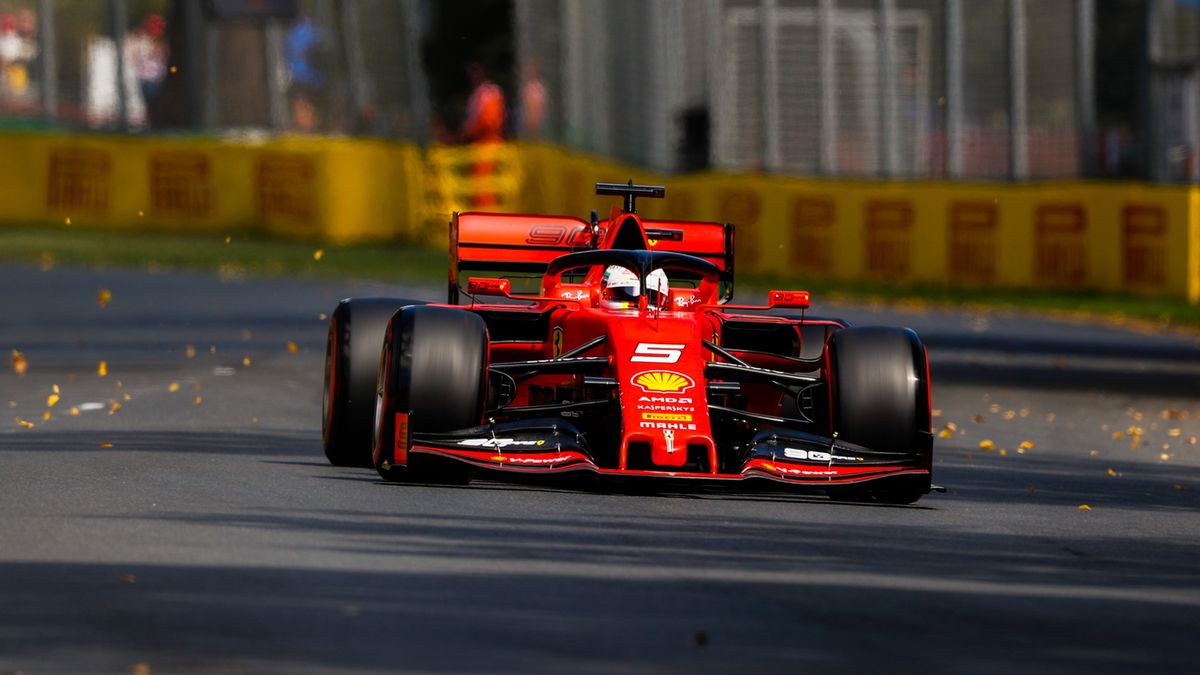 Sebastian Vettel za kierownicą Ferrari