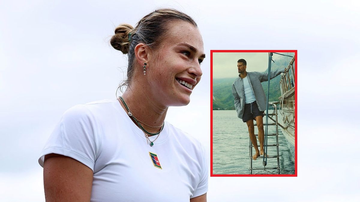   / Dan Istitene/Getty Images i instagram.com/djokernole / Na zdjęciu: Aryna Sabalenka i Novak Djoković (w prostokącie)
