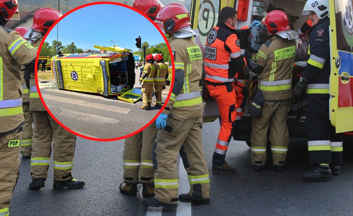 Wieźli chorego do szpitala. Koszmarny wypadek karetki