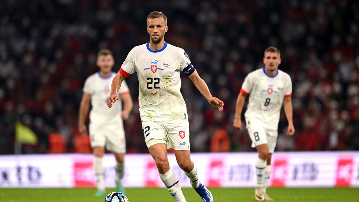 Getty Images / Tullio Puglia - UEFA/UEFA via Getty Images / Na zdjęciu: Tomas Soucek