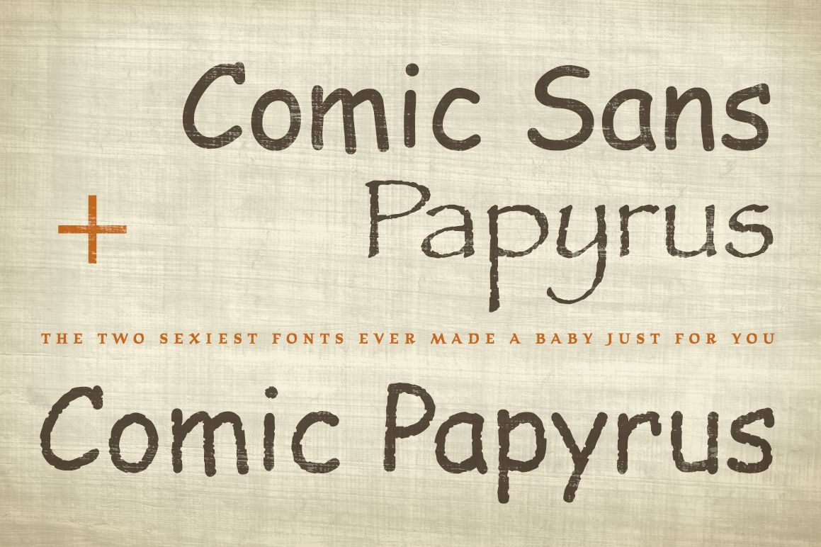 Potworna inżynieria genetyczna fontów stworzyła Comic Papyrus