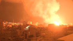 Dramatyczne nagrania świadków z bombardowań w Strefie Gazy