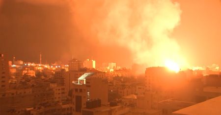 Dramatyczne nagrania świadków z bombardowań w Strefie Gazy