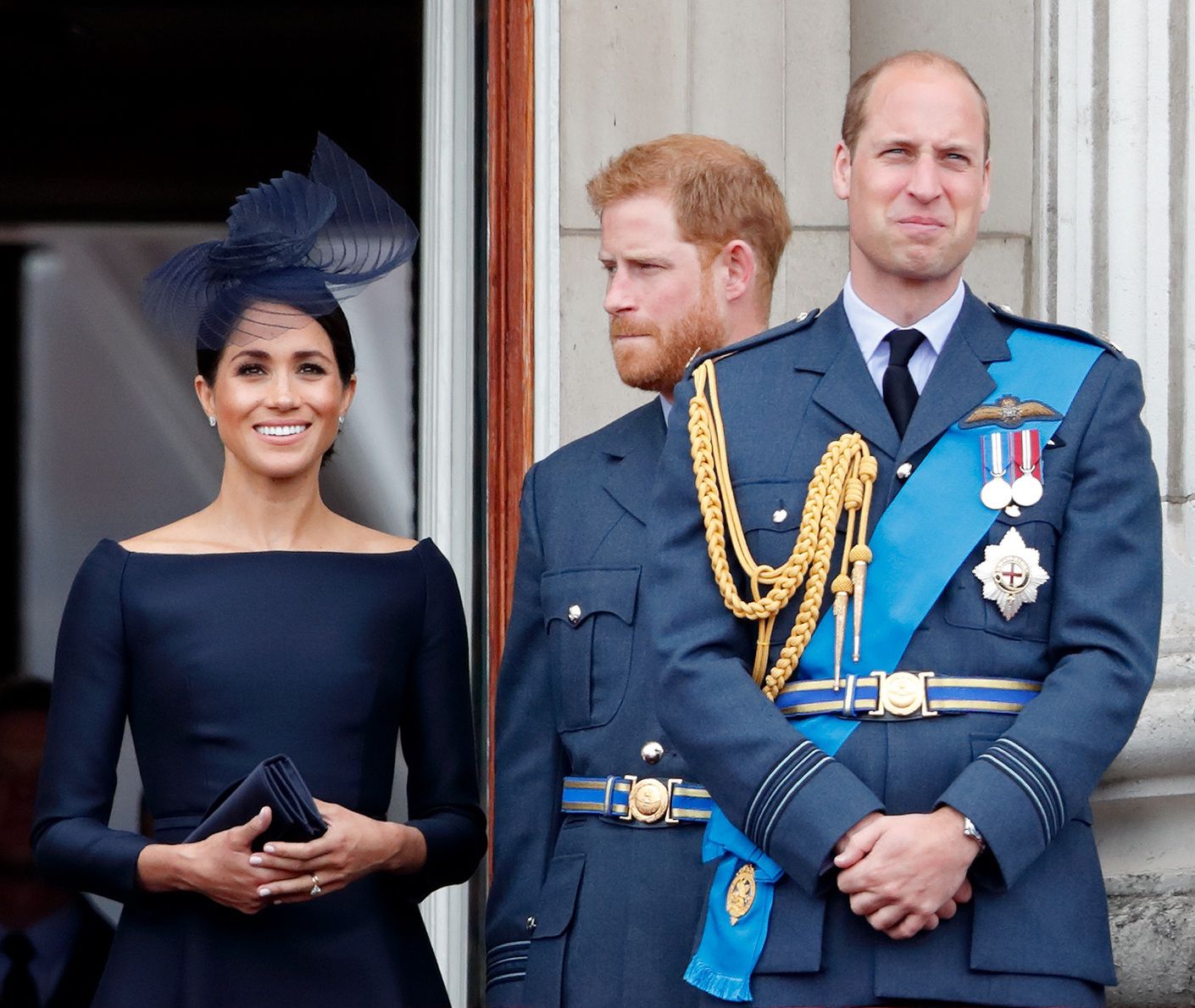 Książę Harry, książę William i Meghan Markle