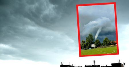 Niesamowite ujęcia trąby powietrznej w Polsce