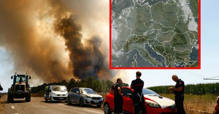 Dym rozprzestrzenia się nad Europą. Pokazali zdjęcie satelitarne