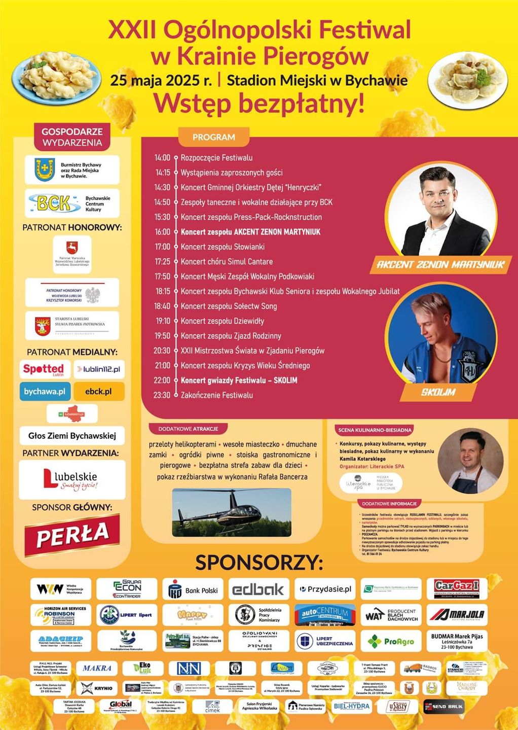 Święto Pierogów Bychawa 2025 - plakat