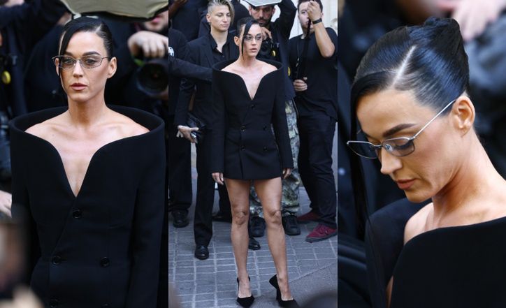 Smutna Katy Perry snuje się na pokazie Balenciagi