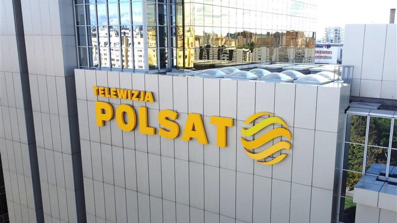 Agenci CBA w siedzibie Polsatu