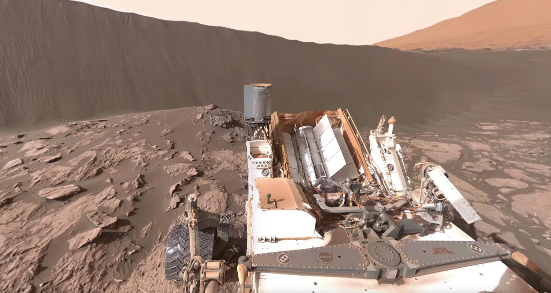 Zobaczcie krajobraz Marsa w 360 stopniach dzięki Curiosity 1