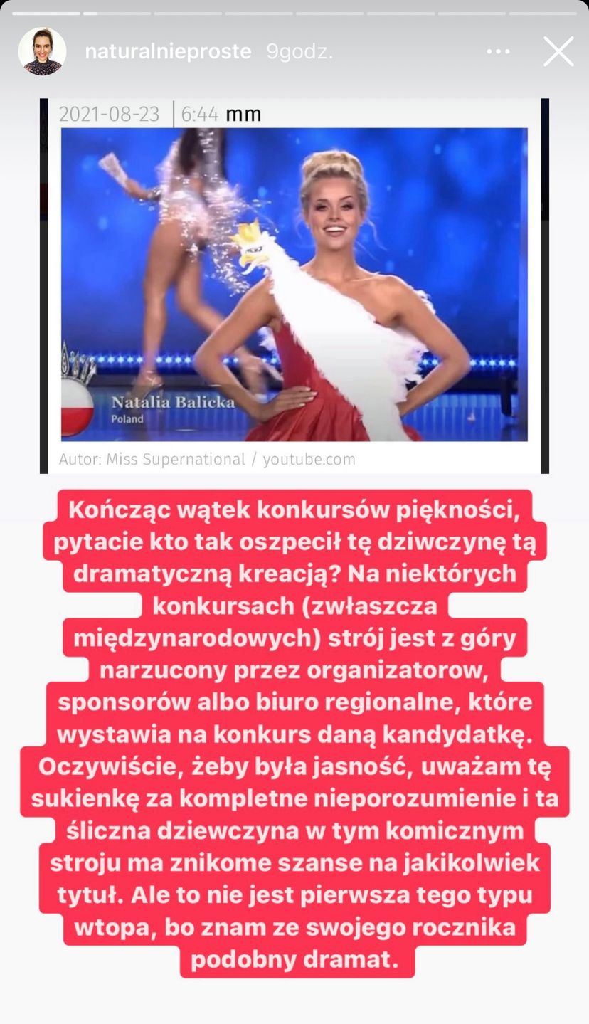 Natalia Balicka na Miss Supernational 2021