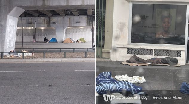Ludzie bezdomni - smutna wizytówka Paryża