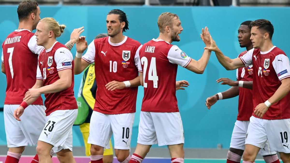 PAP/EPA / Justin Setterfield / Na zdjęciu: reprezentanci Austrii