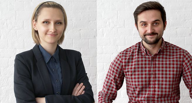 Katarzyna Kaczyńska i Witold Pawlęga w dziale kreacji Mind Progress Group