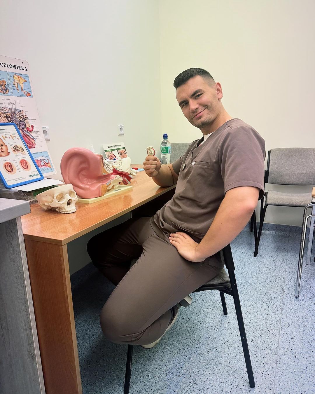 Conan Kaźmierski na studiach medycznych (Instagram)