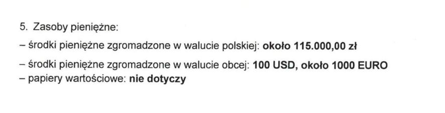 Stan konta Borysa Budki z oświadczenia po powołaniu na urząd ministra