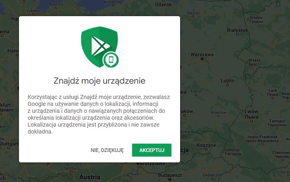 Znajdź moje urządzenie - opcja znana jest w systemie Google'a od dawna